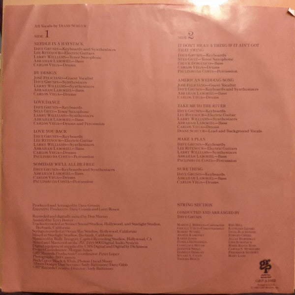 Diane Schuur – Schuur Thing LP vinyl record, image 6 of 6