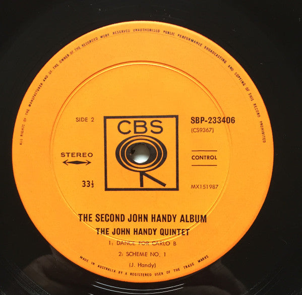 John Handy Quintet – The 2nd John Handy Album LP vinyl record, image 3 of 3
