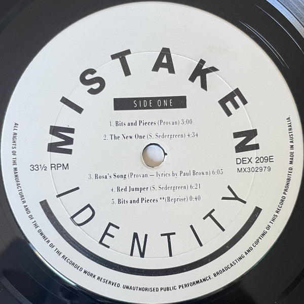Mistaken Identity – Bits & Pieces LP vinyl record, image 3 of 4