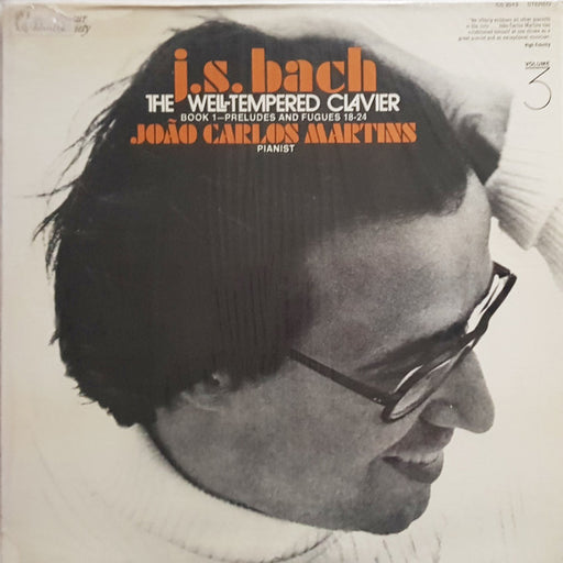 Johann Sebastian Bach, João Carlos Martins – The Well-Tempered Clavier: Books 1- Preludes And Fugues 18-24 LP vinyl record, image 1 of 2