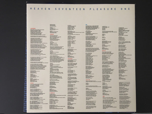 Heaven 17 – Pleasure One LP vinyl record, image 4 of 6