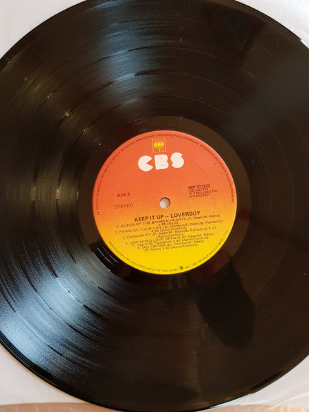 Loverboy – Keep It Up LP vinyl record, image 4 of 4