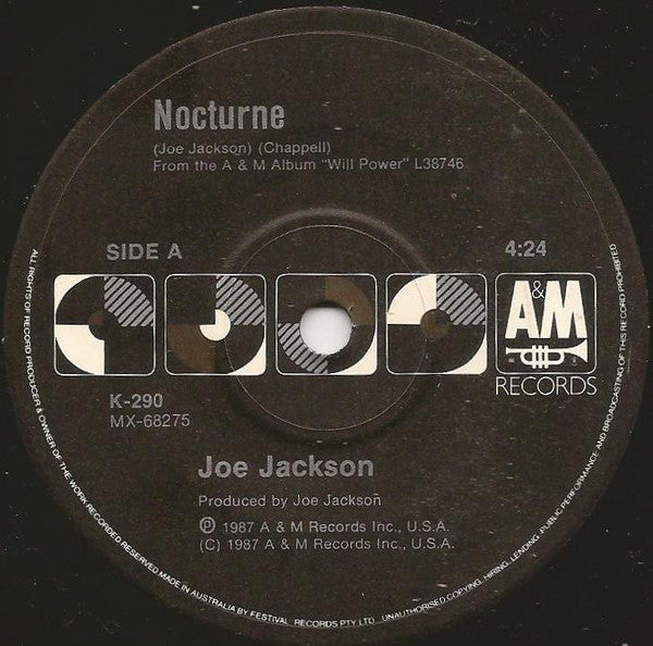 Joe Jackson – Nocturne 7" vinyl record, image 1 of 3