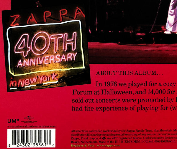 Frank Zappa – Zappa In New York (3xLP) LP vinyl record, image 6 of 10