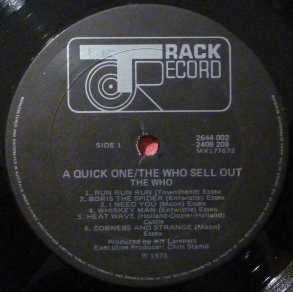 The Who – A Quick One / The Who Sell Out (2xLP) LP vinyl record, image 5 of 8