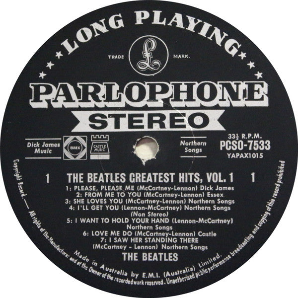 The Beatles – Greatest Hits Volume 1 (VG/VG) LP, AU 1968 | Dutch Vinyl