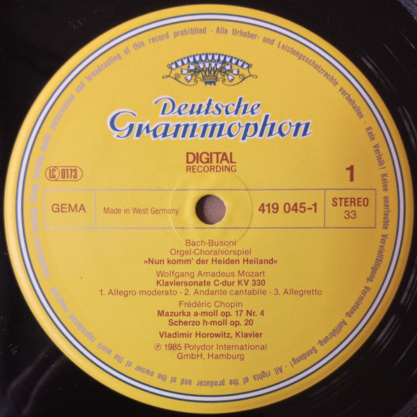 Vladimir Horowitz – Horowitz LP vinyl record, image 8 of 8