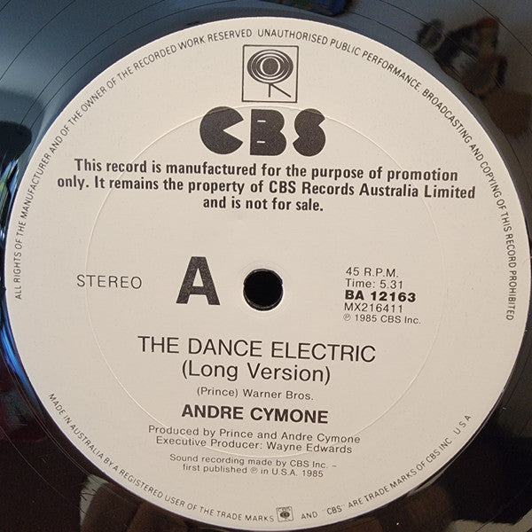 André Cymone – The Dance Electric 12" vinyl record, image 2 of 2