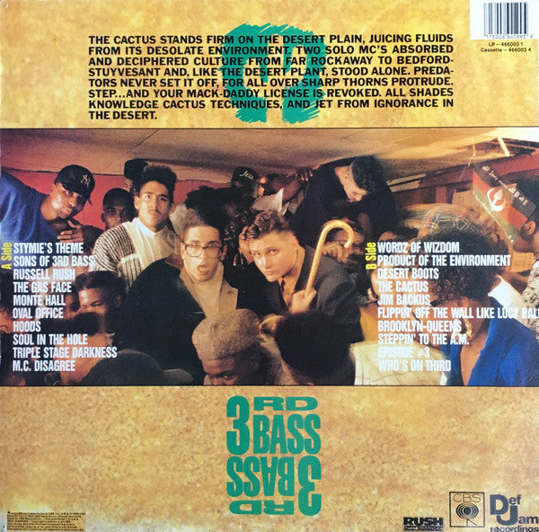3rd Bass – The Cactus Al/Bum (The Cactus Album) LP vinyl record, image 2 of 4