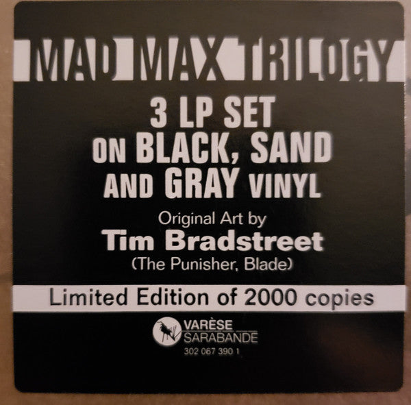 Various – Mad Max │ The Road Warrior │ Mad Max Beyond Thunderdome LP vinyl record, image 2 of 3