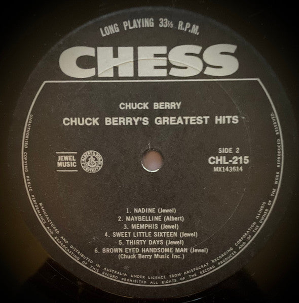 Chuck Berry – Chuck Berry's Greatest Hits LP vinyl record, image 4 of 4