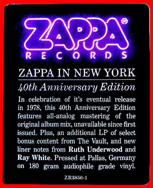 Frank Zappa – Zappa In New York (3xLP) LP vinyl record, image 2 of 10