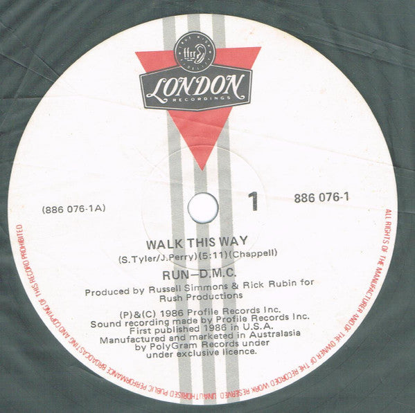 Run-DMC – Walk This Way 12" vinyl record, image 3 of 3