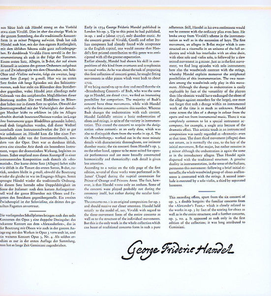 Georg Friedrich Händel, Collegium Aureum – Concerti Grossi Op. 3 / Concerto »Alexanderfest« (2xLP) LP vinyl record, image 3 of 8