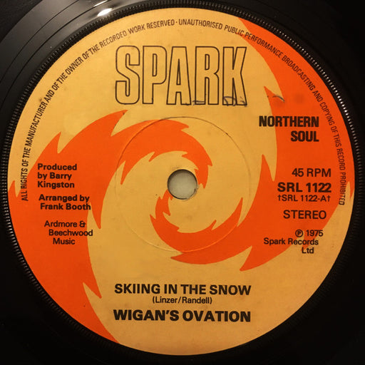 Wigan's Ovation – Skiing In The Snow 7" vinyl record, image 1 of 2