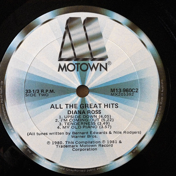 Diana Ross – All The Great Hits (2xLP) LP vinyl record, image 6 of 8