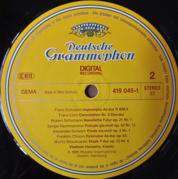 Vladimir Horowitz – Horowitz LP vinyl record, image 7 of 8