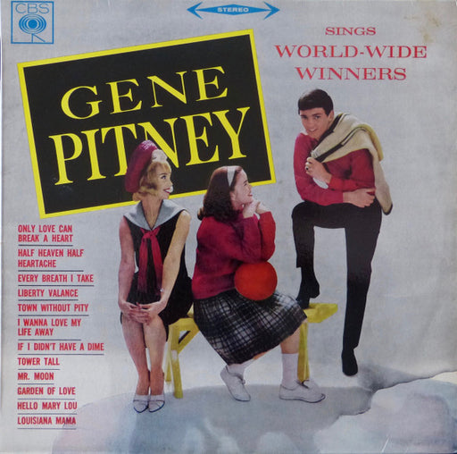 Gene Pitney – Sings World-Wide Winners LP vinyl record, image 1 of 4