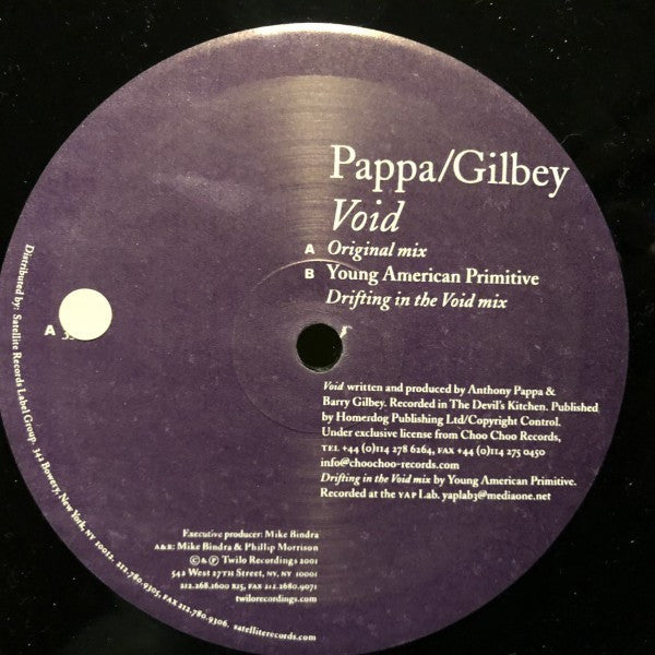 Pappa & Gilbey – Void 12" vinyl record, image 2 of 3