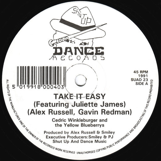 Cedric Winkleburger & The Yellow Blueberries – Take It Easy 12" vinyl record, image 1 of 2