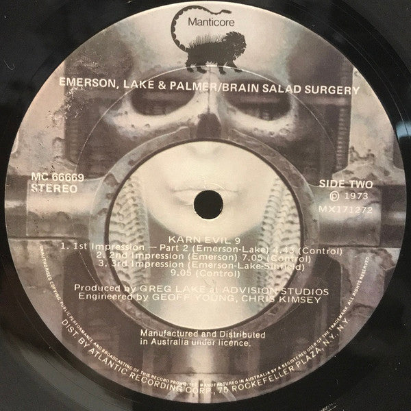 Emerson, Lake & Palmer – Brain Salad Surgery LP vinyl record, image 4 of 7