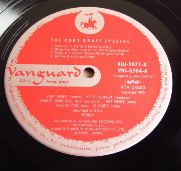 Ruby Braff – Ruby Braff Special LP vinyl record, image 3 of 6