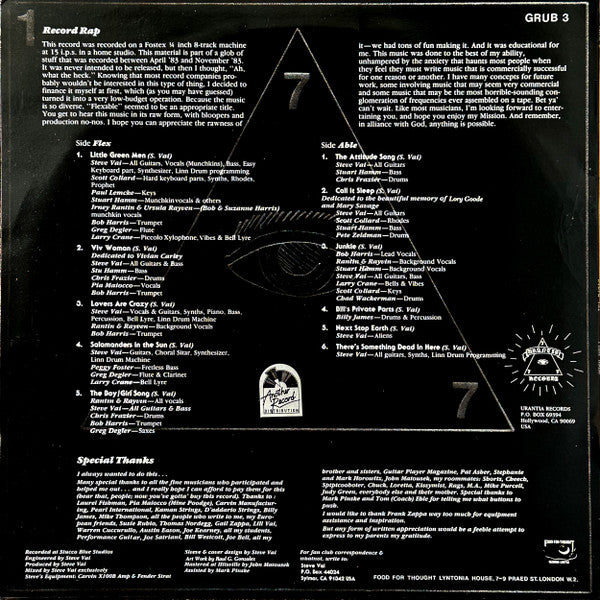 Steve Vai – Flex-Able LP vinyl record, image 2 of 7