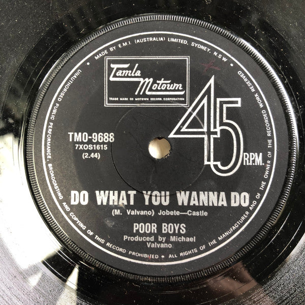 Poor Boys – Beg Me / Do What You Wanna Do 7" vinyl record, image 2 of 2