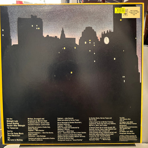 Marvin Gaye – Midnight Love LP vinyl record, image 2 of 4