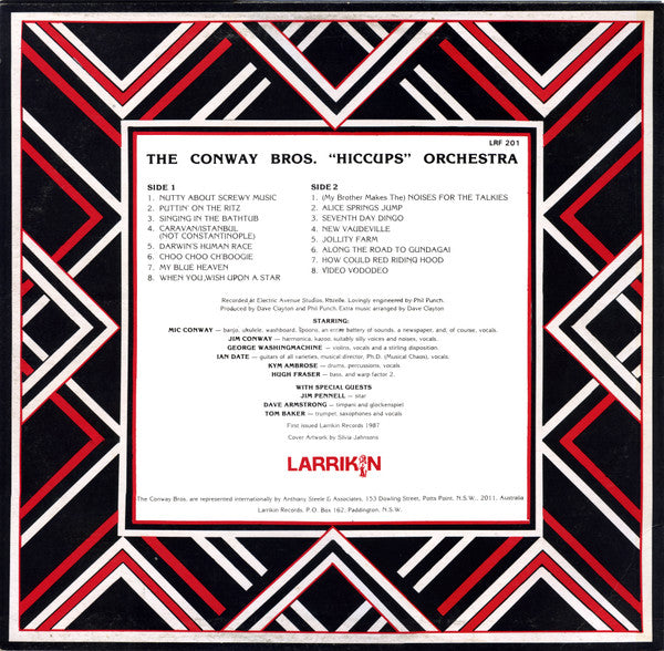 Conway Brothers Hiccups Orchestra – Hiccups LP vinyl record, image 2 of 5