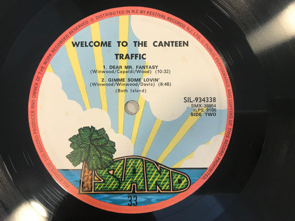 Traffic – Welcome To The Canteen LP vinyl record, image 4 of 4
