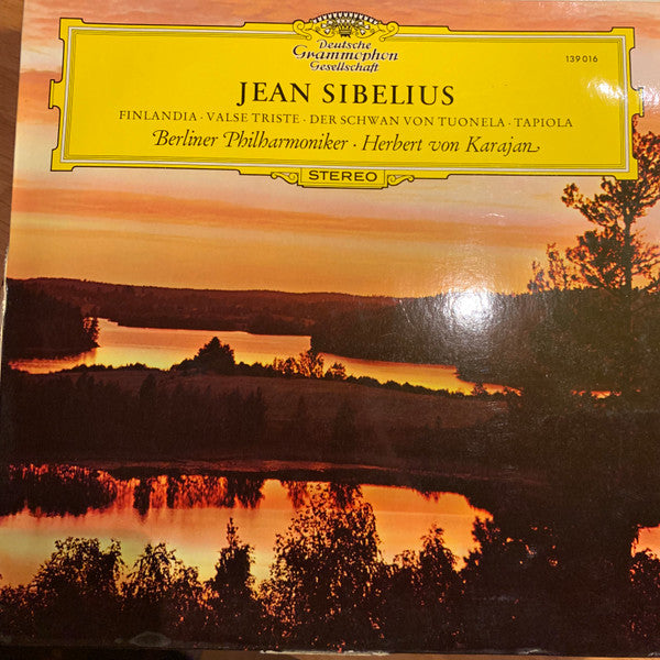 Jean Sibelius, Berliner Philharmoniker, Herbert von Karajan – Finlandia · Valse Triste · Der Schwan Von Tuonela • Tapiola LP vinyl record