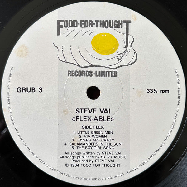 Steve Vai – Flex-Able LP vinyl record, image 3 of 7