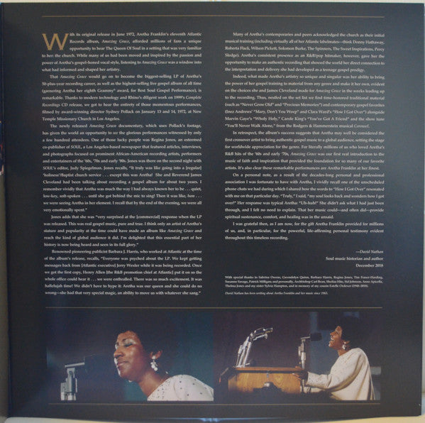 Aretha Franklin – Amazing Grace: The Complete Recordings (4xLP) LP vinyl record, image 3 of 9