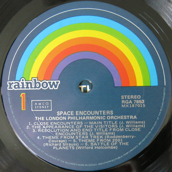 London Philharmonic Orchestra – Space Encounters (With The Galactic Symphony And Synthesizers) LP vinyl record, image 3 of 3