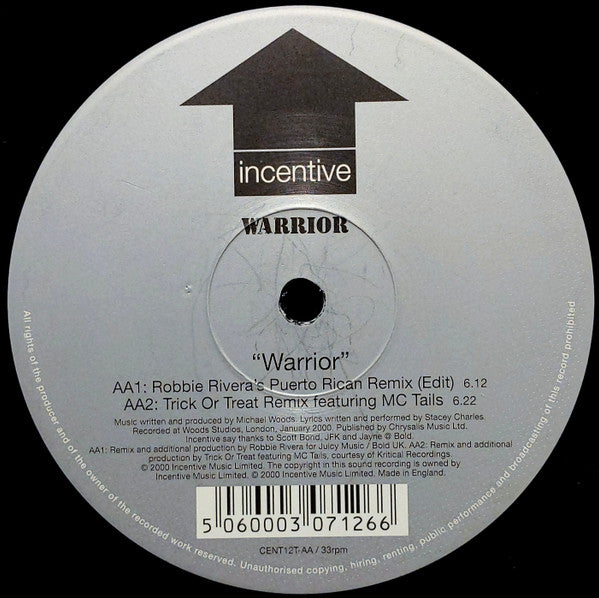 Warrior – Warrior 12" vinyl record, image 4 of 4
