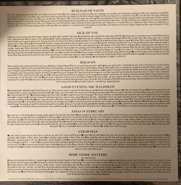 Lou Reed – New York (2xLP) LP vinyl record, image 10 of 10