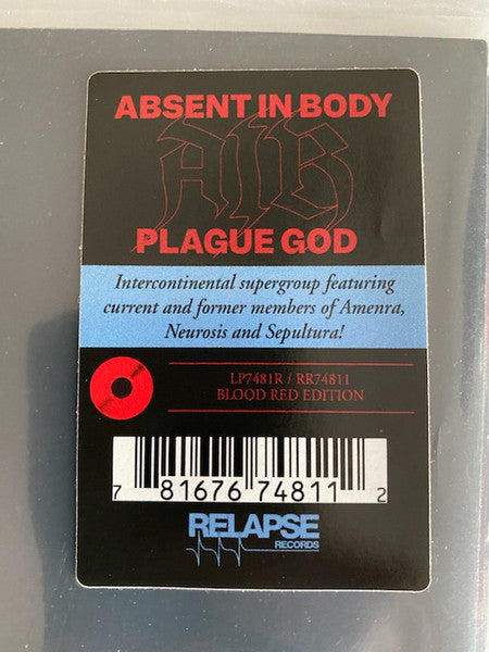 Absent In Body – Plague God LP vinyl record, image 7 of 7