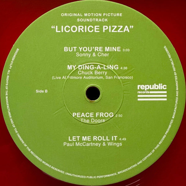 Various – Licorice Pizza (Original Motion Picture Soundtrack) (2xLP) LP vinyl record, image 6 of 10