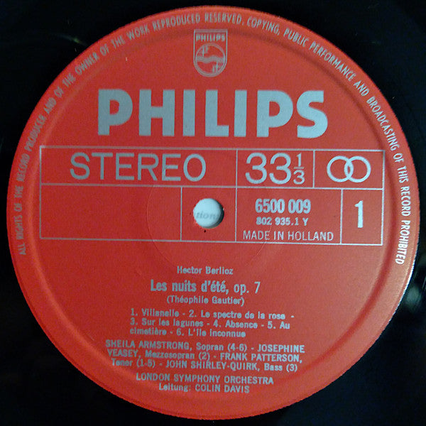 Hector Berlioz – Complete Songs With Orchestra Including „Les Nuits D’Été” LP vinyl record, image 4 of 10