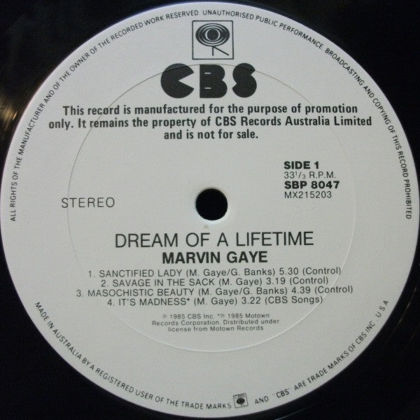 Marvin Gaye – Dream Of A Lifetime LP vinyl record, image 5 of 6