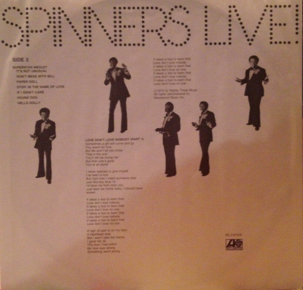 Spinners – Spinners Live! (2xLP) LP vinyl record, image 7 of 10