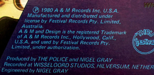 The Police – Zenyatta Mondatta LP vinyl record, image 4 of 9