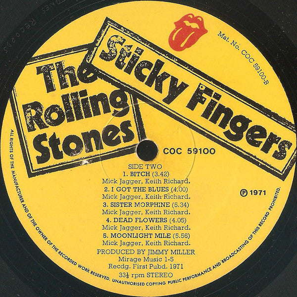The Rolling Stones – Sticky Fingers LP vinyl record, image 4 of 10
