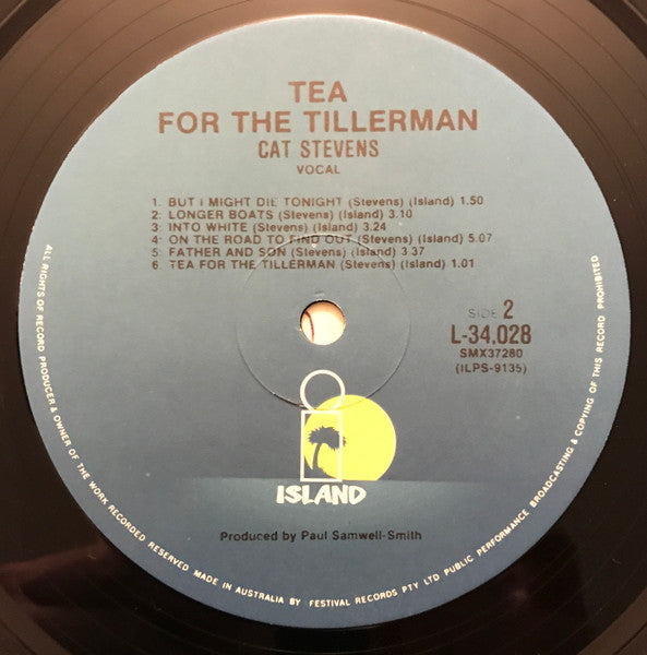 Cat Stevens – Tea For The Tillerman LP vinyl record, image 4 of 4