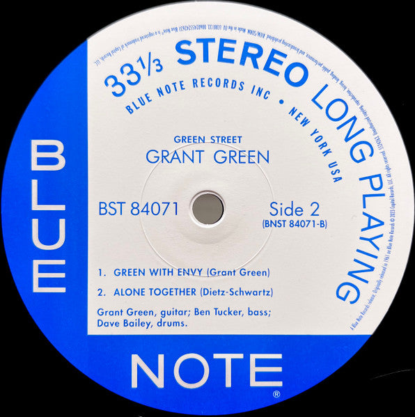 Grant Green – Green Street LP vinyl record, image 4 of 5