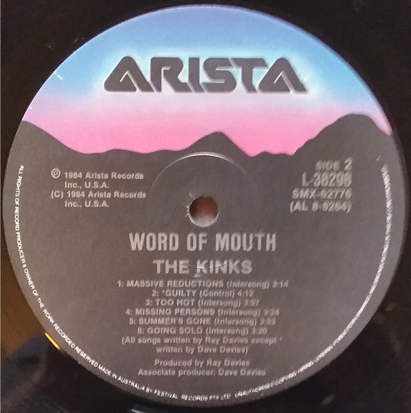 The Kinks – Word Of Mouth LP vinyl record, image 4 of 4