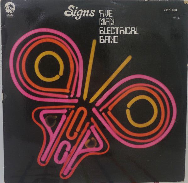 Five Man Electrical Band – Signs LP vinyl record, image 1 of 3