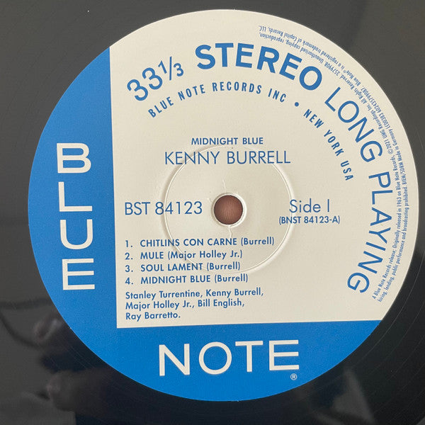 Kenny Burrell – Midnight Blue LP vinyl record, image 3 of 4