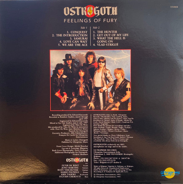 Ostrogoth – Feelings Of Fury LP vinyl record, image 2 of 9